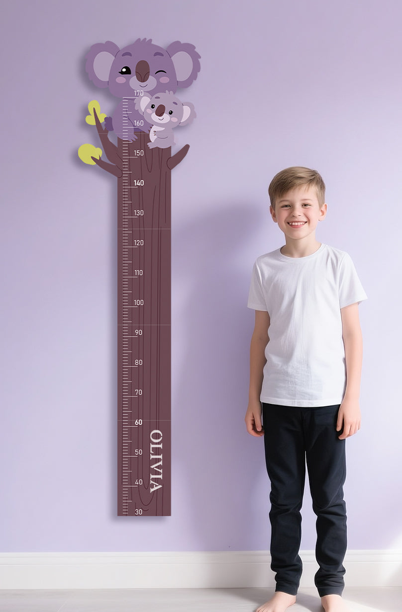 Personalized Wooden Koala Growth Chart Ruler