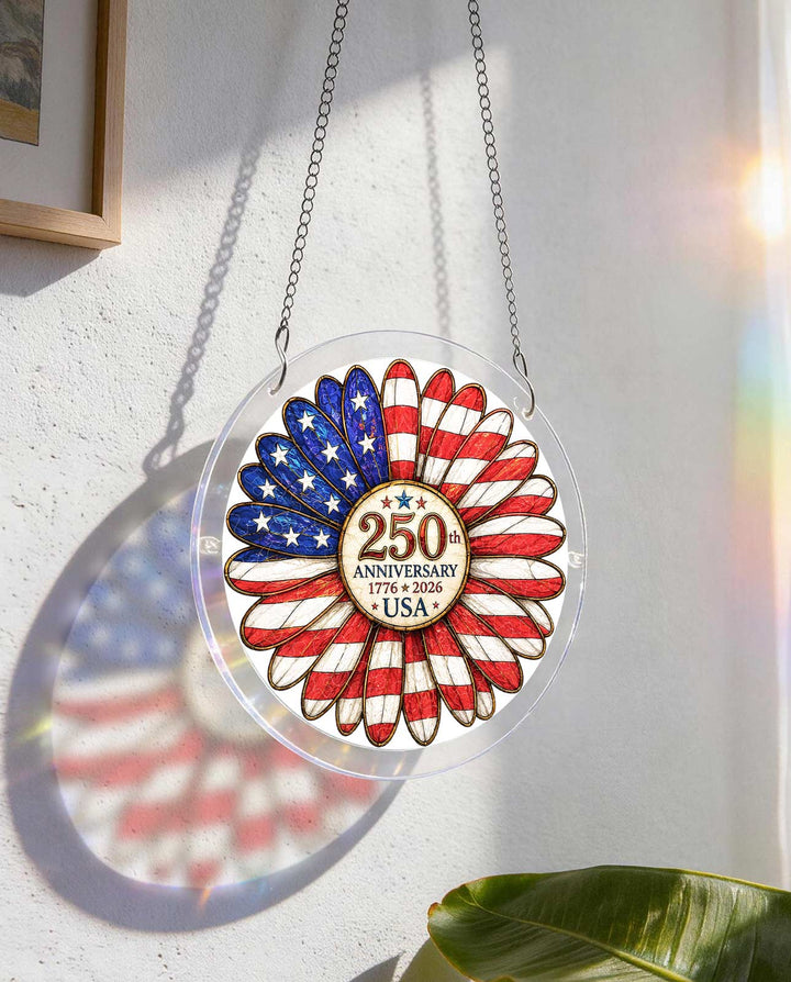 Acryl-Puzzle-Sonnenfänger – Flaggenblume