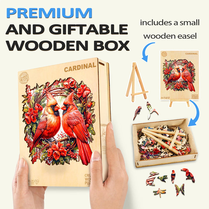 Puzzle en bois Cardinal