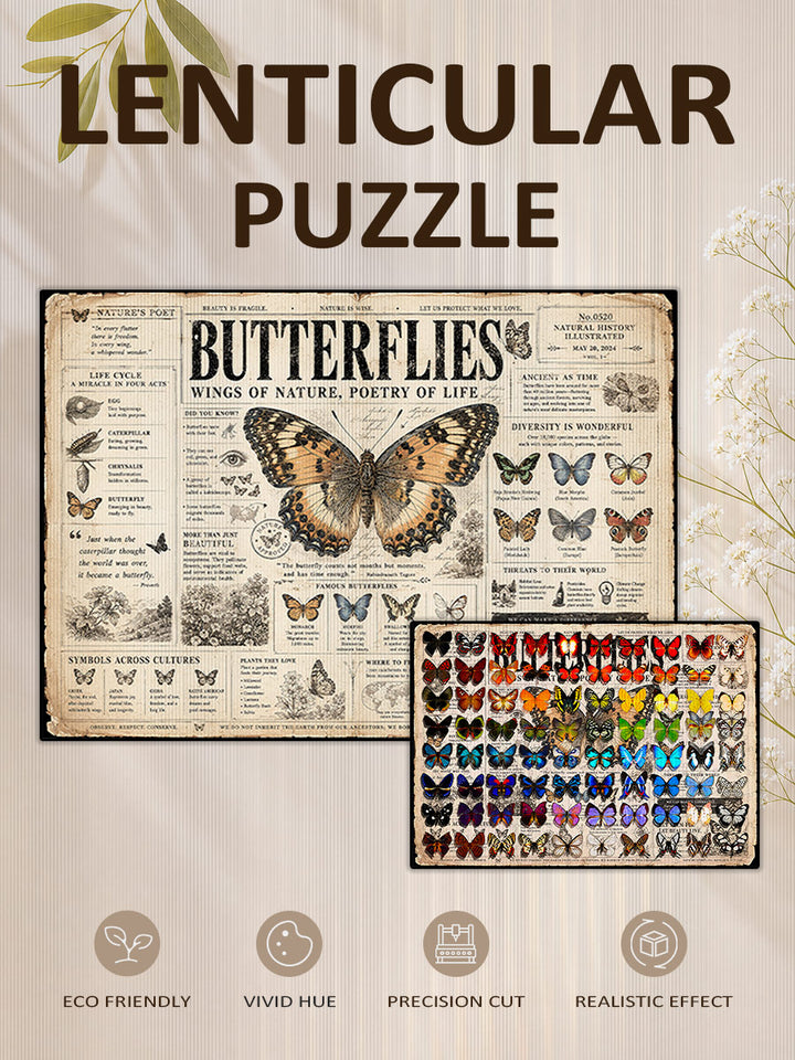 Butterfly Journa - Morphing Lenticular Puzzle