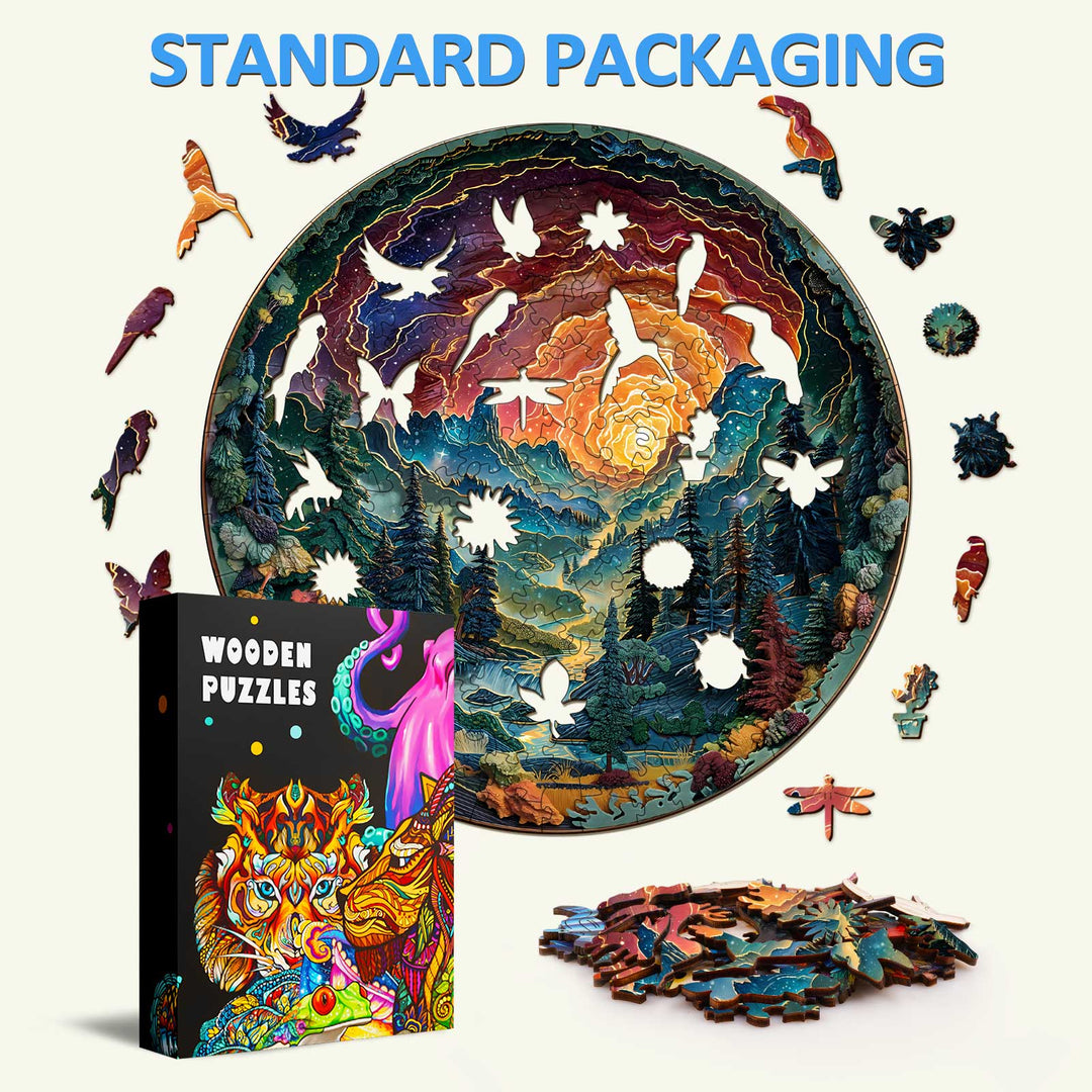 Cave Sky Wooden Jigsaw Puzzle