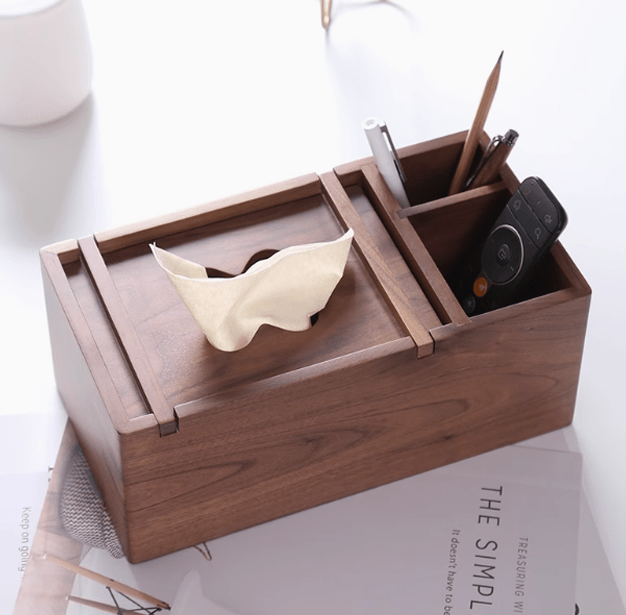 Wooden Multifunctional Tissue Box