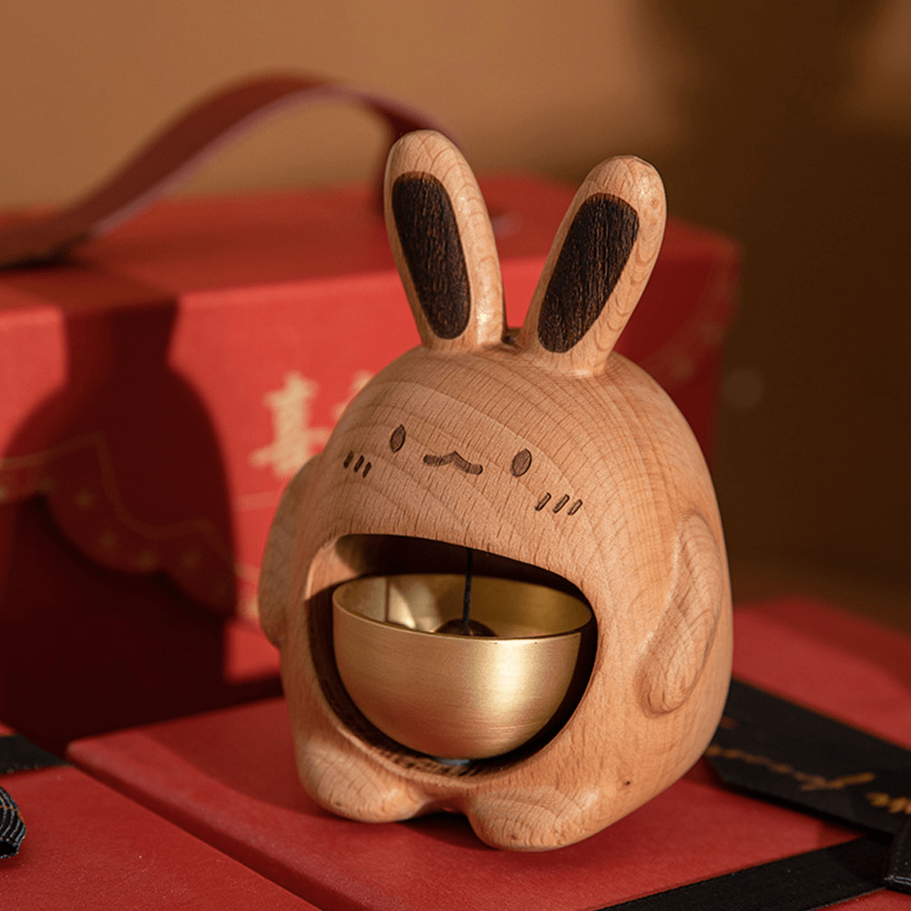 Wooden Rabbit Doorbell