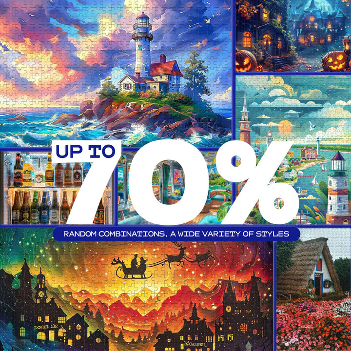 Random Different Styles of 500 / 1000 Piece Puzzle