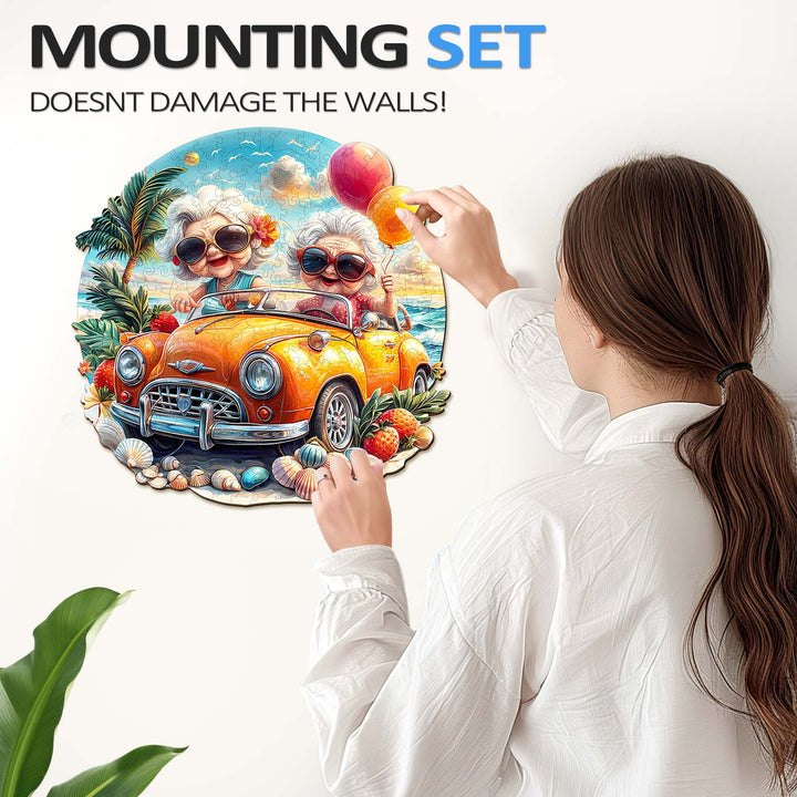 Jigsaw Puzzle en Bois Joyeuse Grand-mère