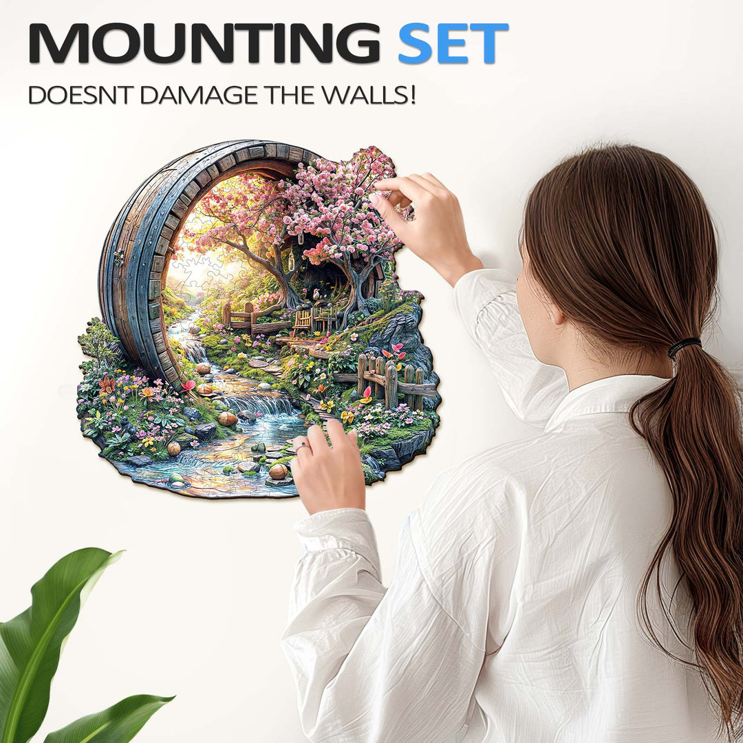 Barrel of Spring Wooden Jigsaw Puzzle