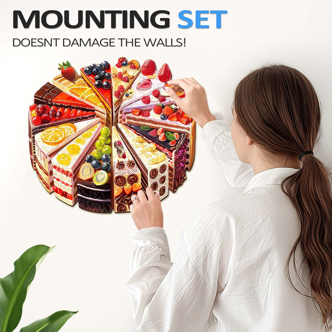 Delicious Cake Wooden Jigsaw Puzzle