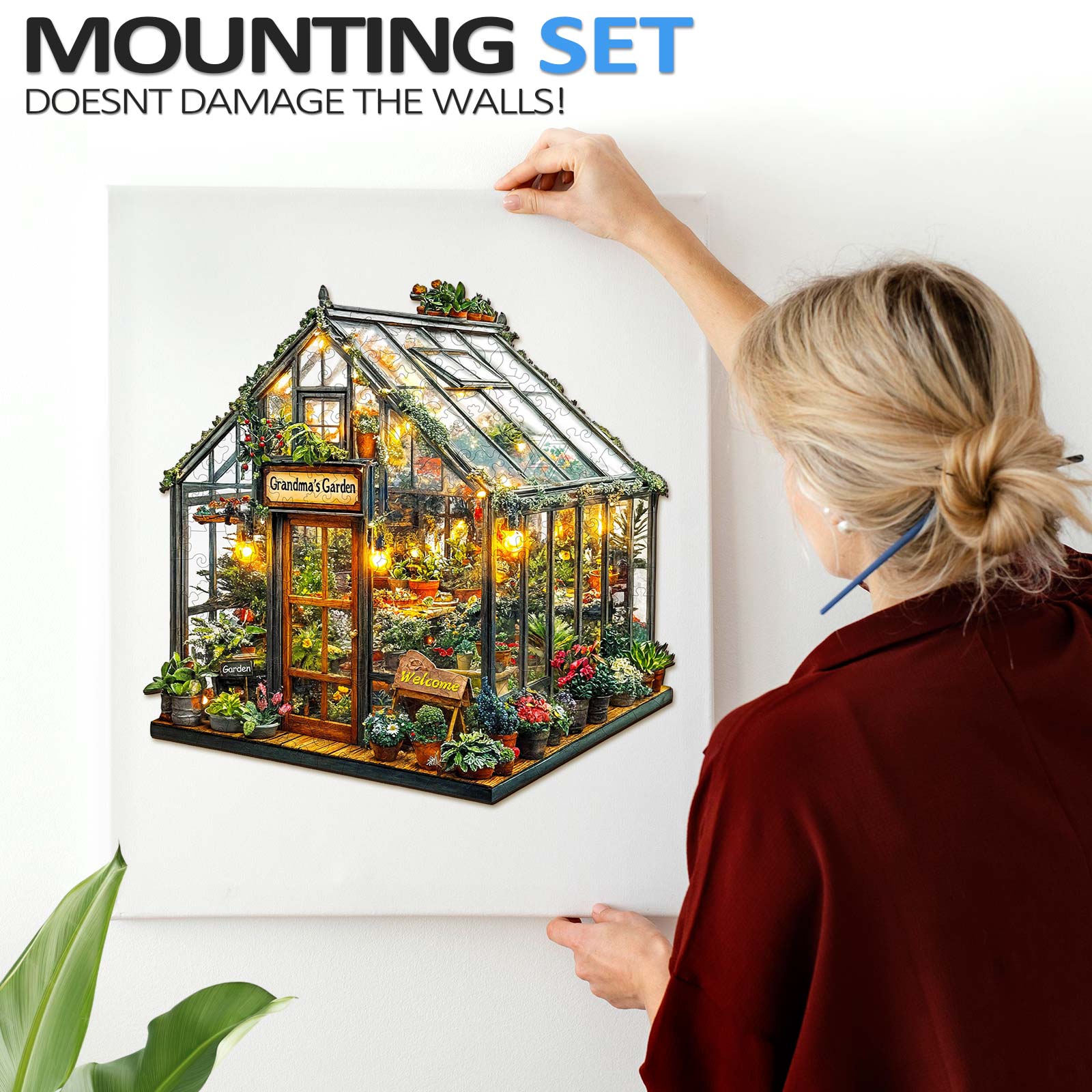 Grandma's Garden Wooden Jigsaw Puzzle