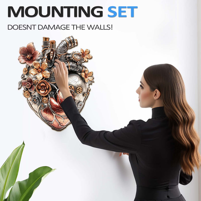 3D Mechanical Heart Wooden Puzzle | 3D Vision Puzzle – Woodbests