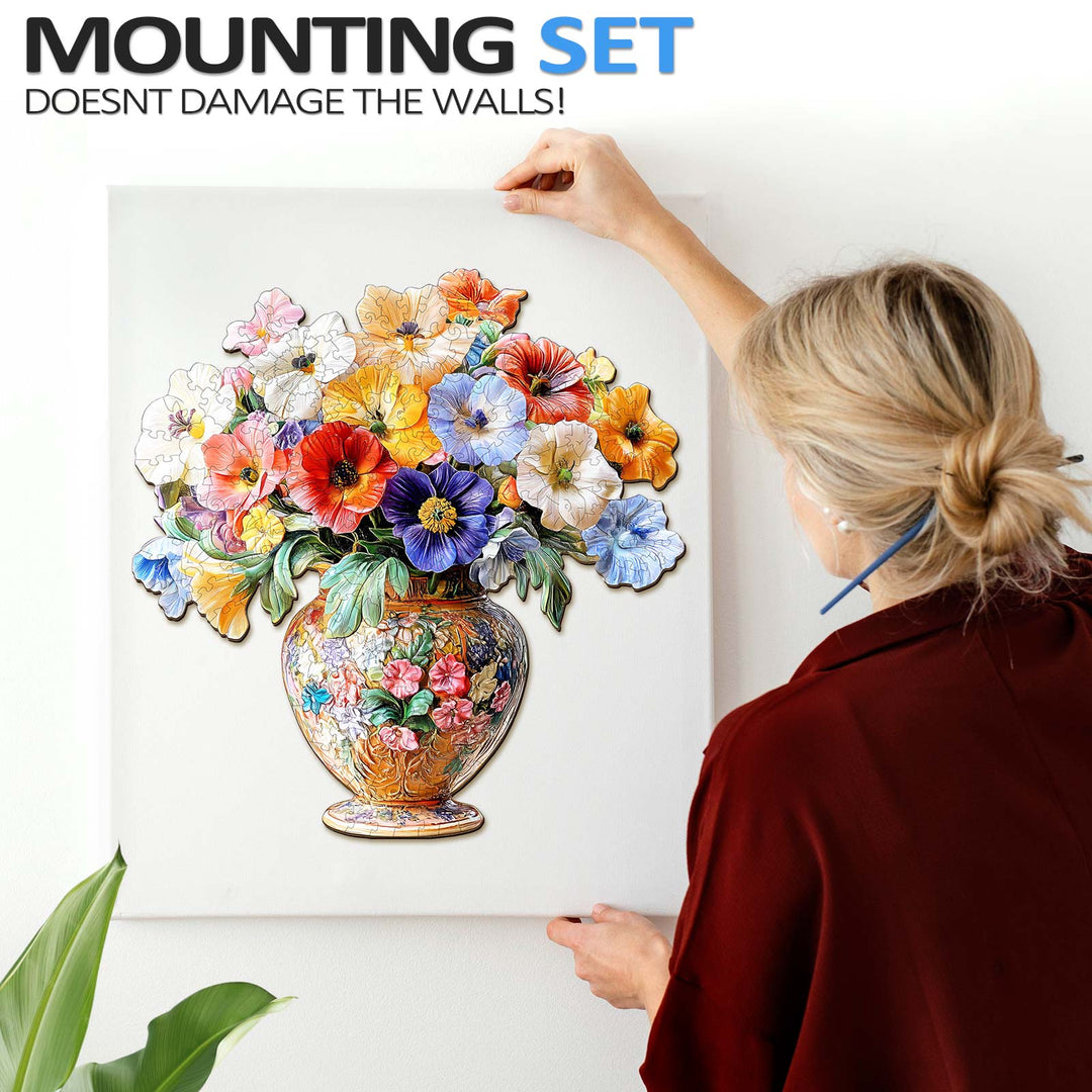 Rompecabezas 3D de flores vintage