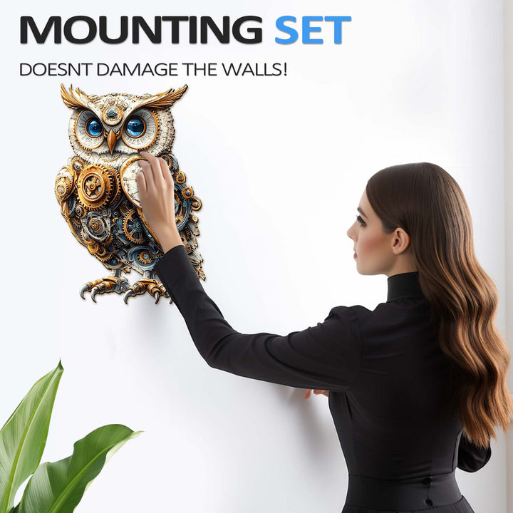 Mechanical Owl Wooden Jigsaw Puzzle