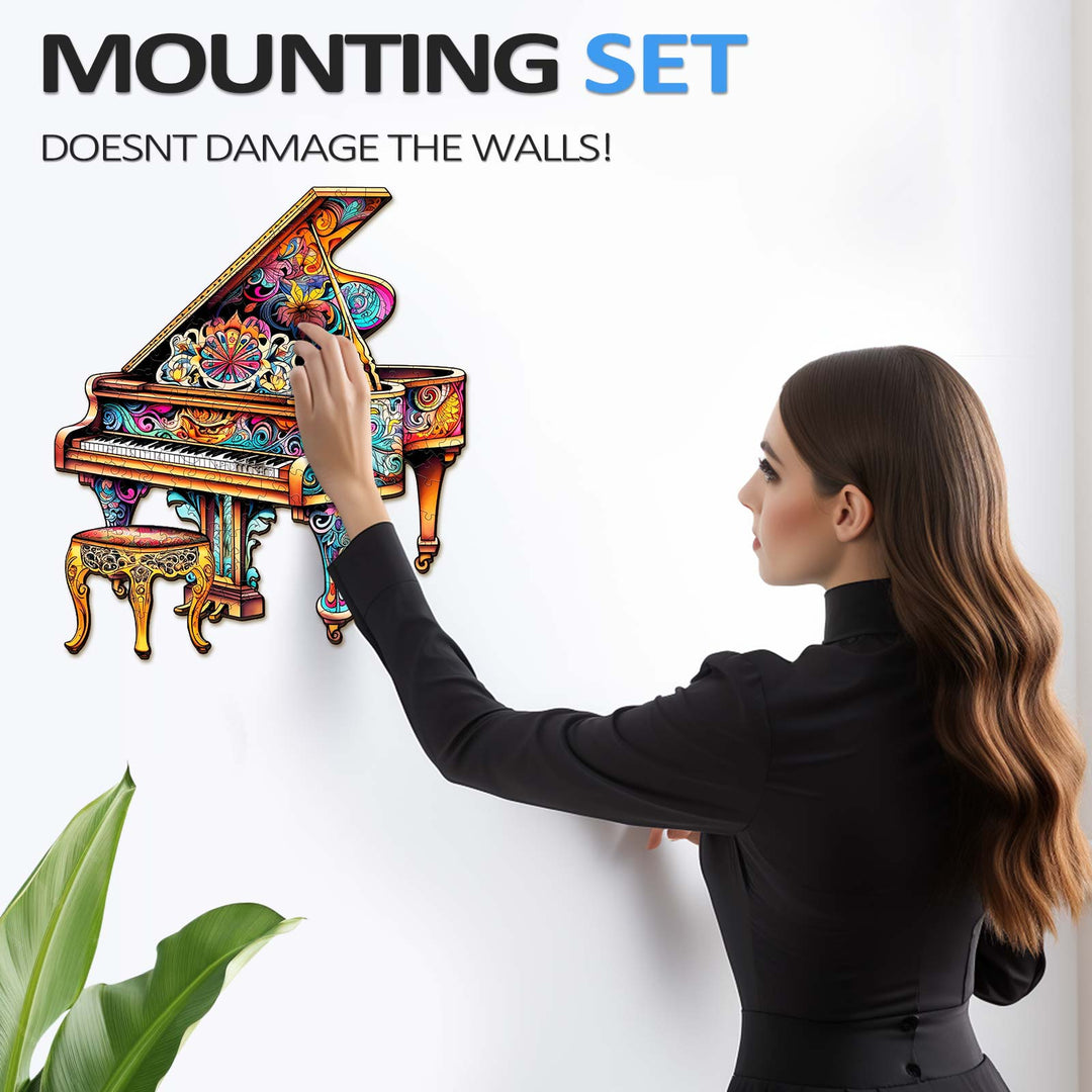 Rompecabezas de Madera de Piano Táctil