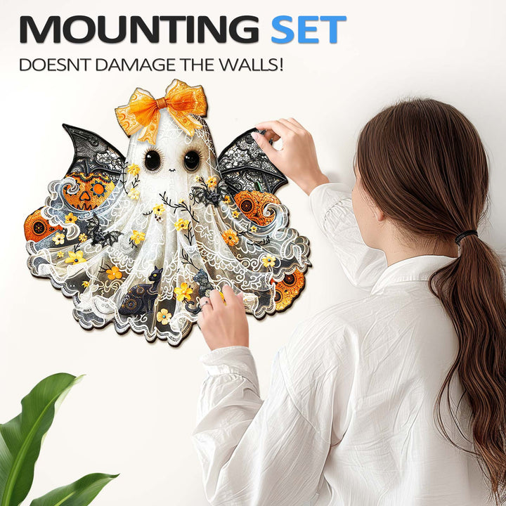 Little Miss Ghost Wooden Jigsaw Puzzle