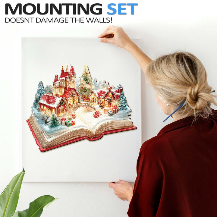 Christmas Pop-up Book Wooden Jigsaw Puzzle