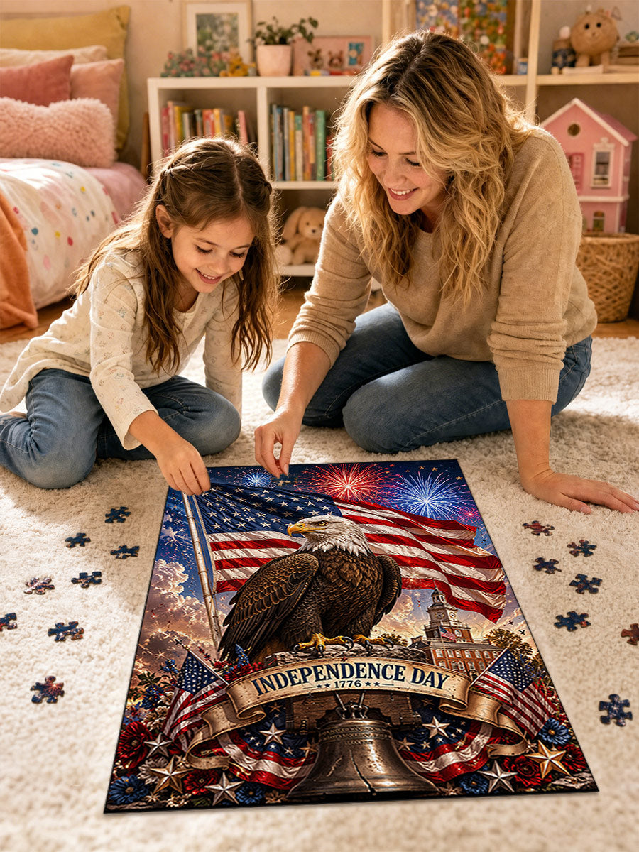 Happy Independence Day - Morphing Lenticular Puzzle
