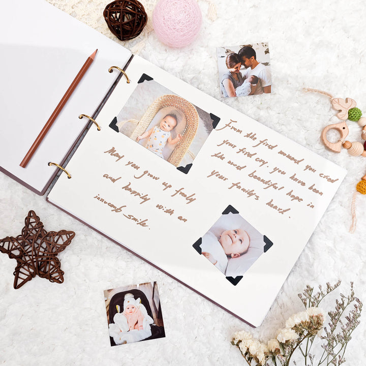 Personalized Baby Photo Album - Baby Keepsake Album
