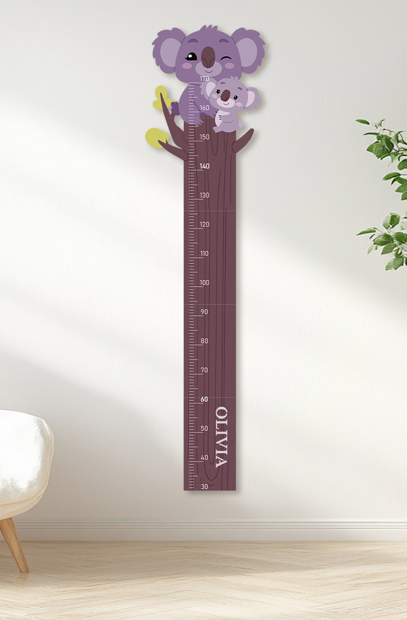 Personalized Wooden Koala Growth Chart Ruler