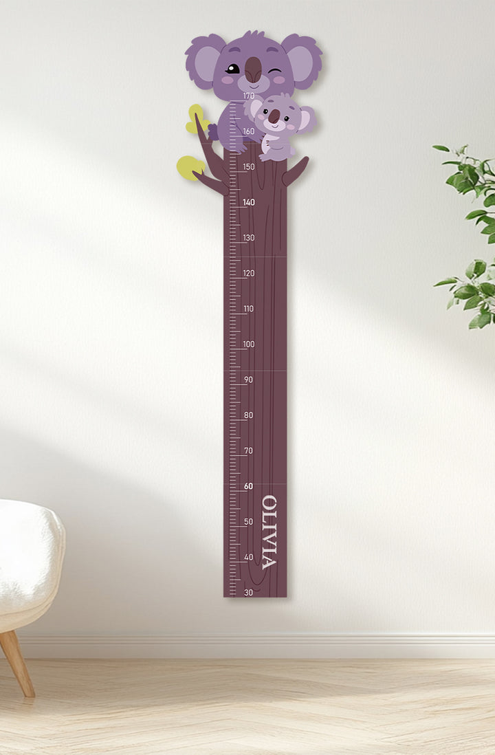 Personalized Wooden Koala Growth Chart Ruler