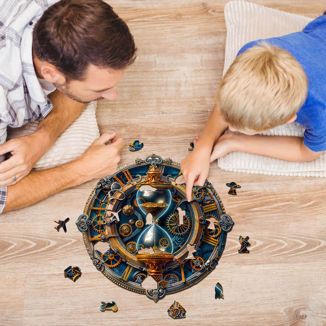 Mechanical hourglass  Wooden Jigsaw Puzzle