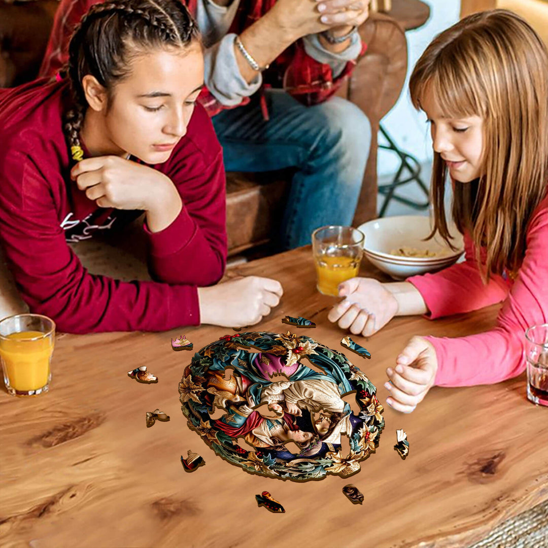 Puzzle en bois Jardin angélique