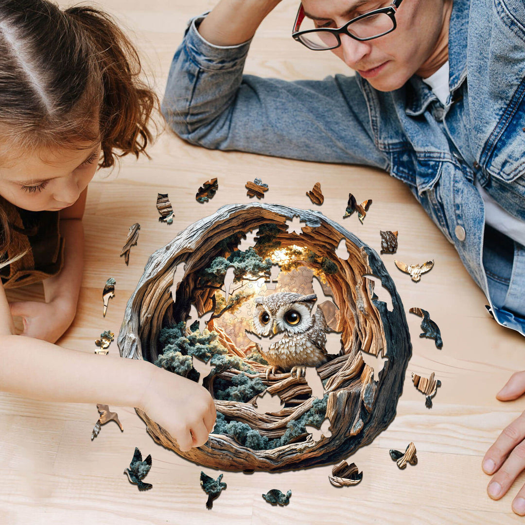 3D Silent Wisdom Wooden Jigsaw Puzzle