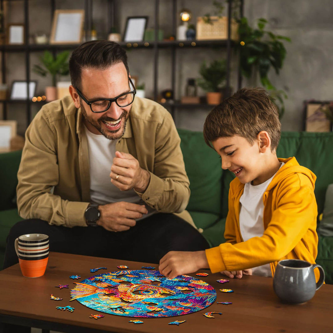 Just Keep Swimming  Wooden Jigsaw Puzzle