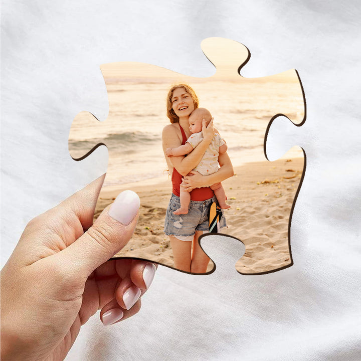 Personalized Wooden Decor Photos-Puzzle Shape-Woodbests