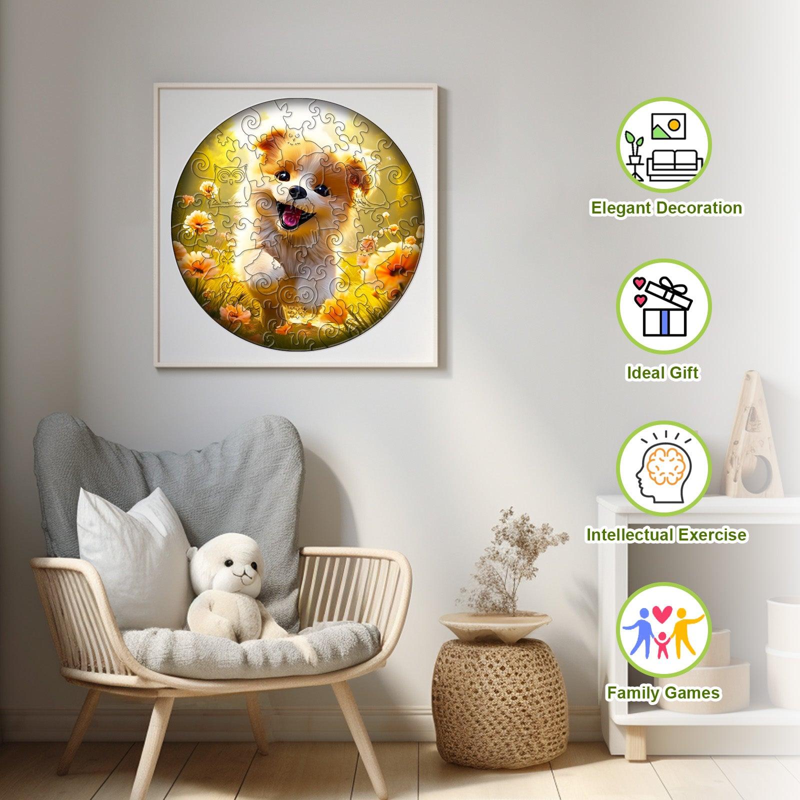 Cute Dog Children's Wooden Jigsaw Puzzle