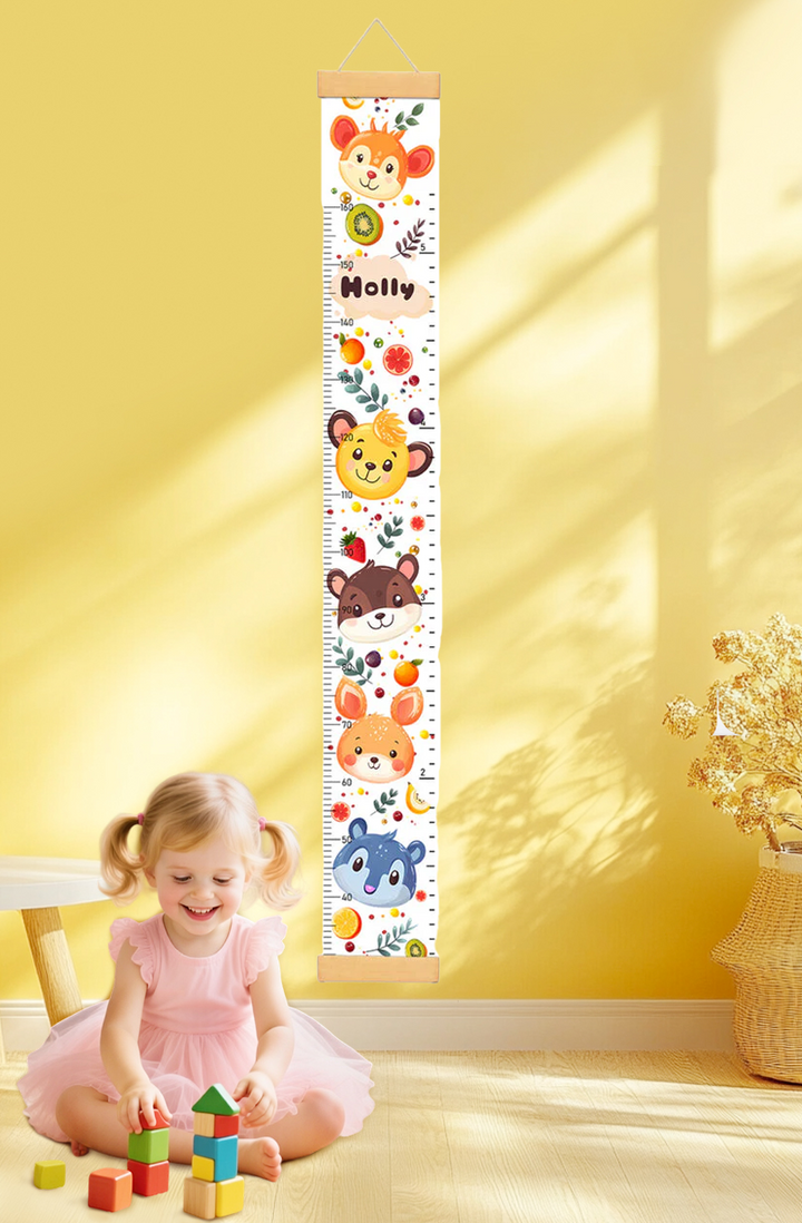 Personalized Cute Hanging Canvas Height Ruler
