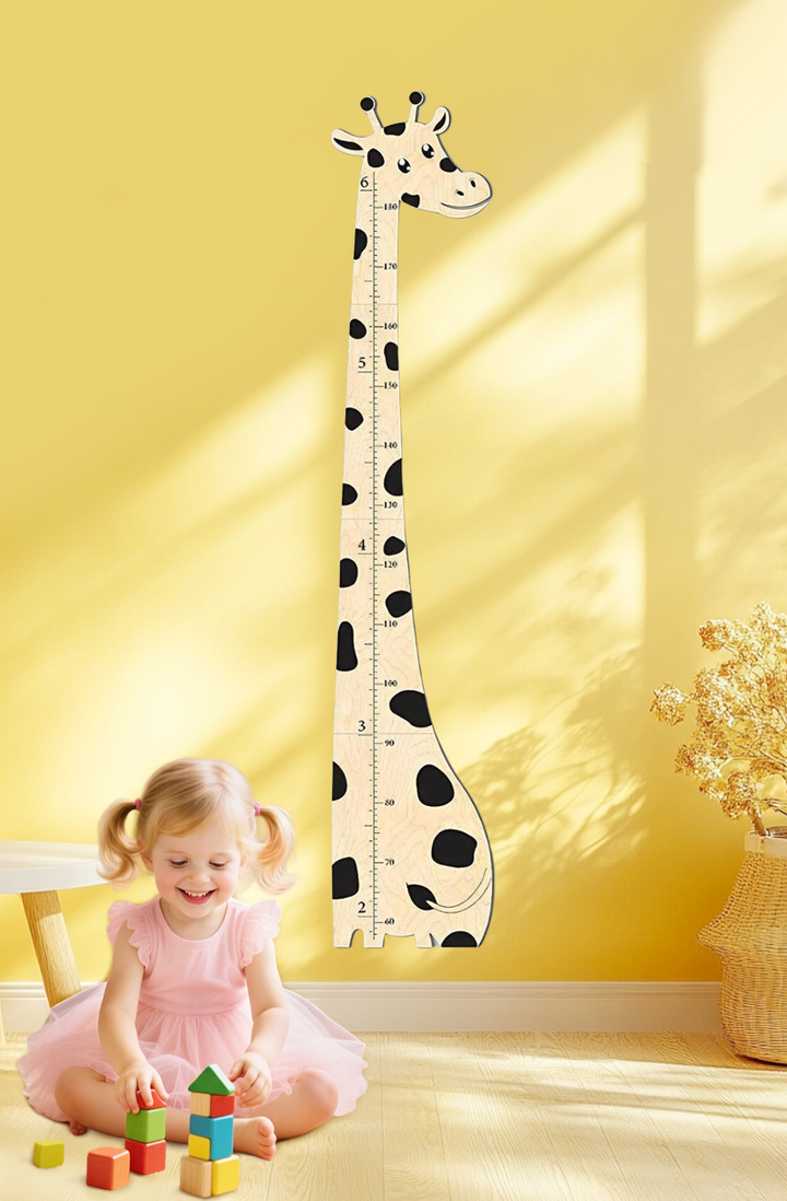 Wooden Giraffe Growth Chart Height Ruler for Kids
