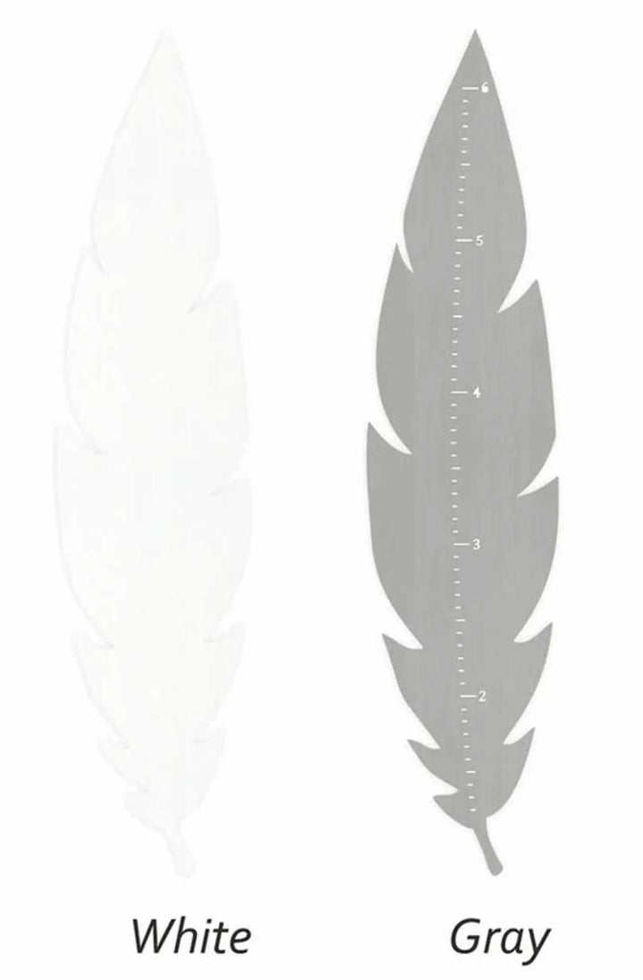 Personalized Wooden Feather Growth Chart Clearance Sale