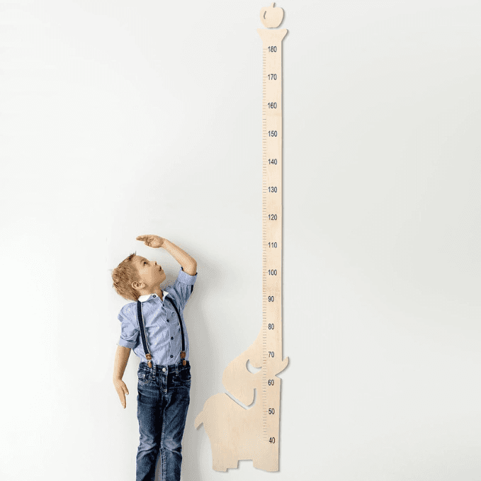 Personalized Wooden Elephant Growth Chart