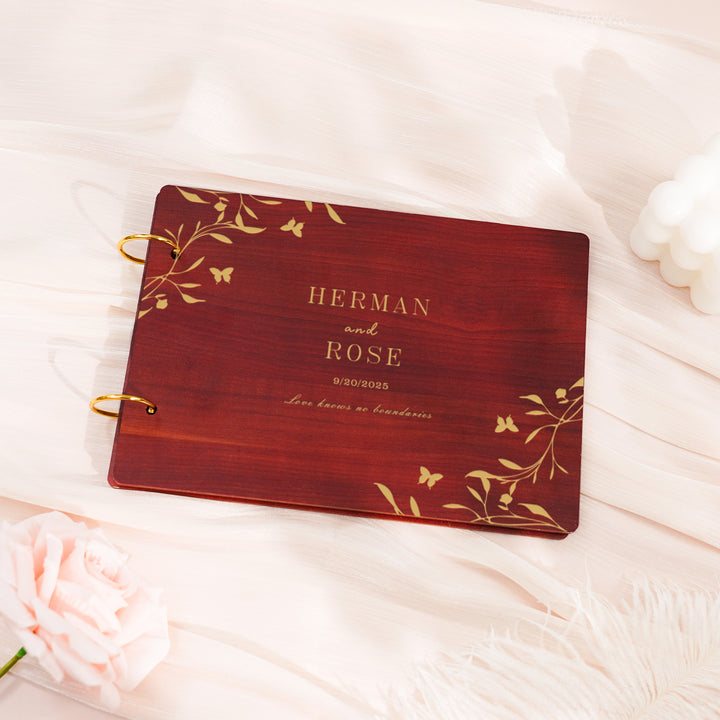 Wooden Wedding Guest Book - Photo Album - Wedding Decor