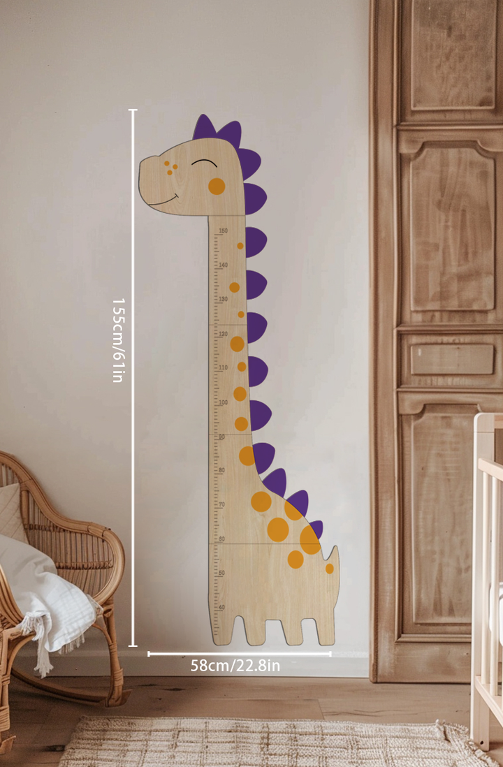Personalized Wooden Dinosaur Growth Chart Ruler Clearance Sale