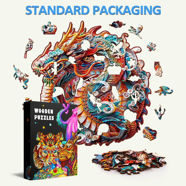 3D Chinese Dragon-2 Wooden Jigsaw Puzzle