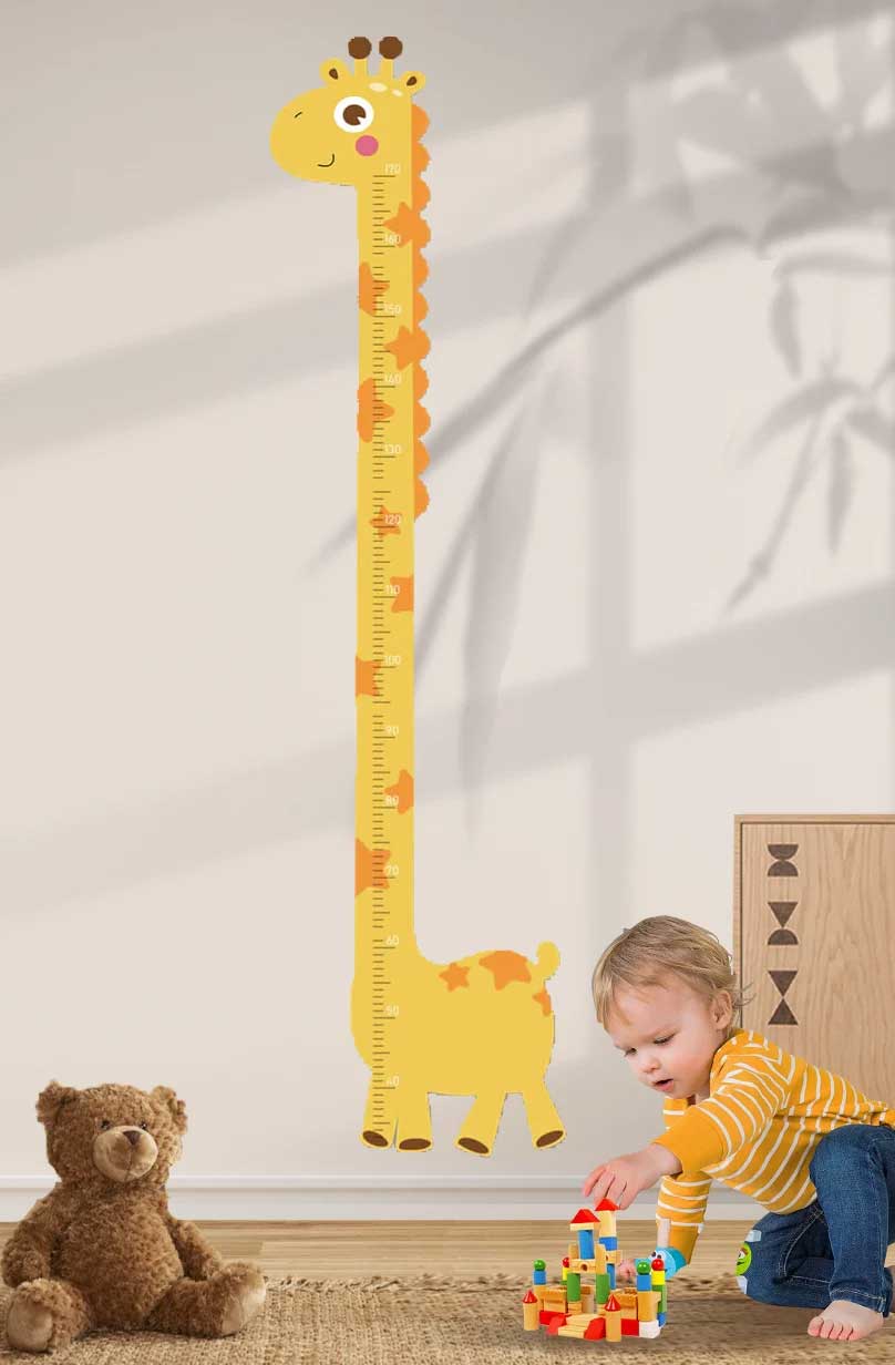 Personalized Wooden Giraffe Growth Chart Ruler Clearance Sale