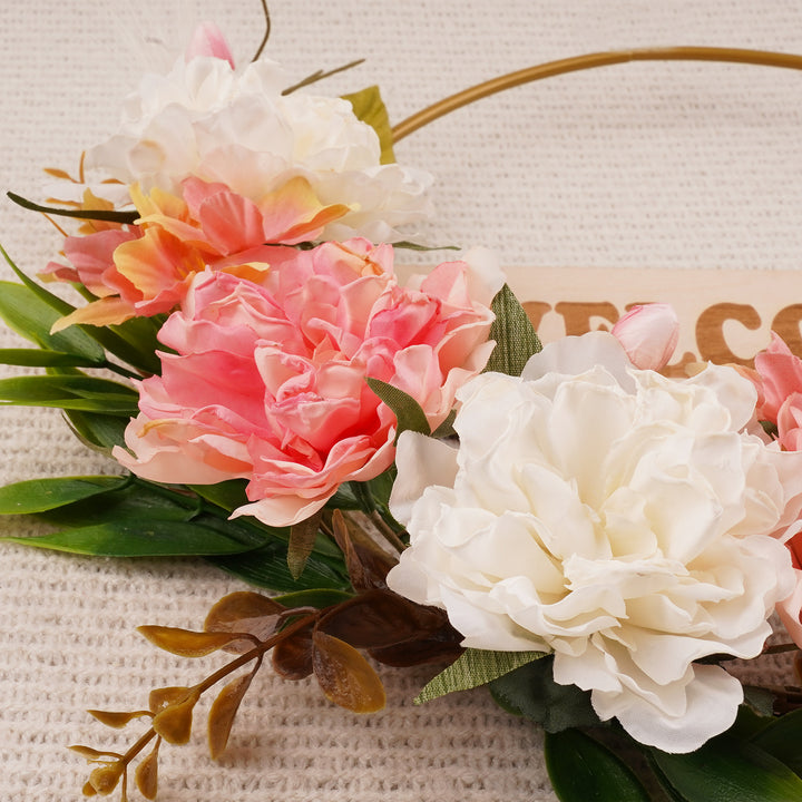Personalized Blooming Beauty Wreath-Woodbests