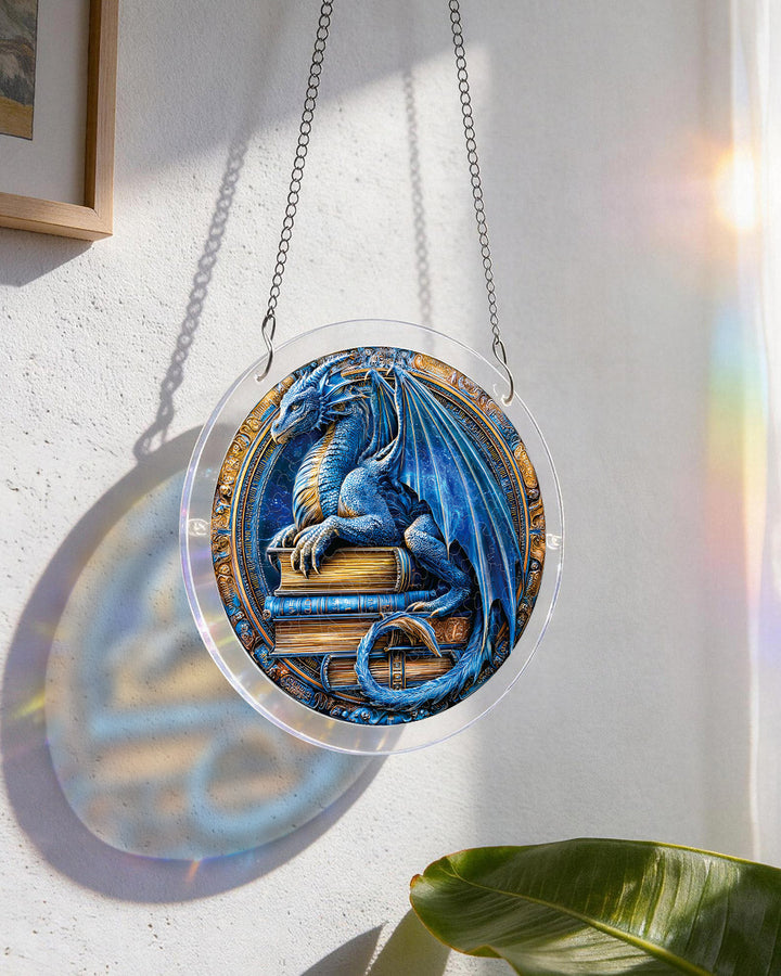 Acrylic Jigsaw Puzzle Suncatcher - Dragon Realm Library