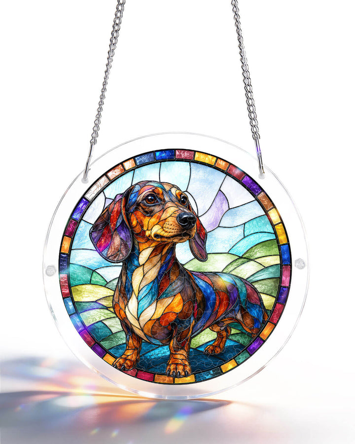 Acrylic Jigsaw Puzzle Suncatcher - Dachshund
