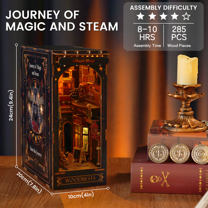 Journey of Magic and Steam - DIY Journey of Magic and Steam Kit,3D Wooden Puzzle