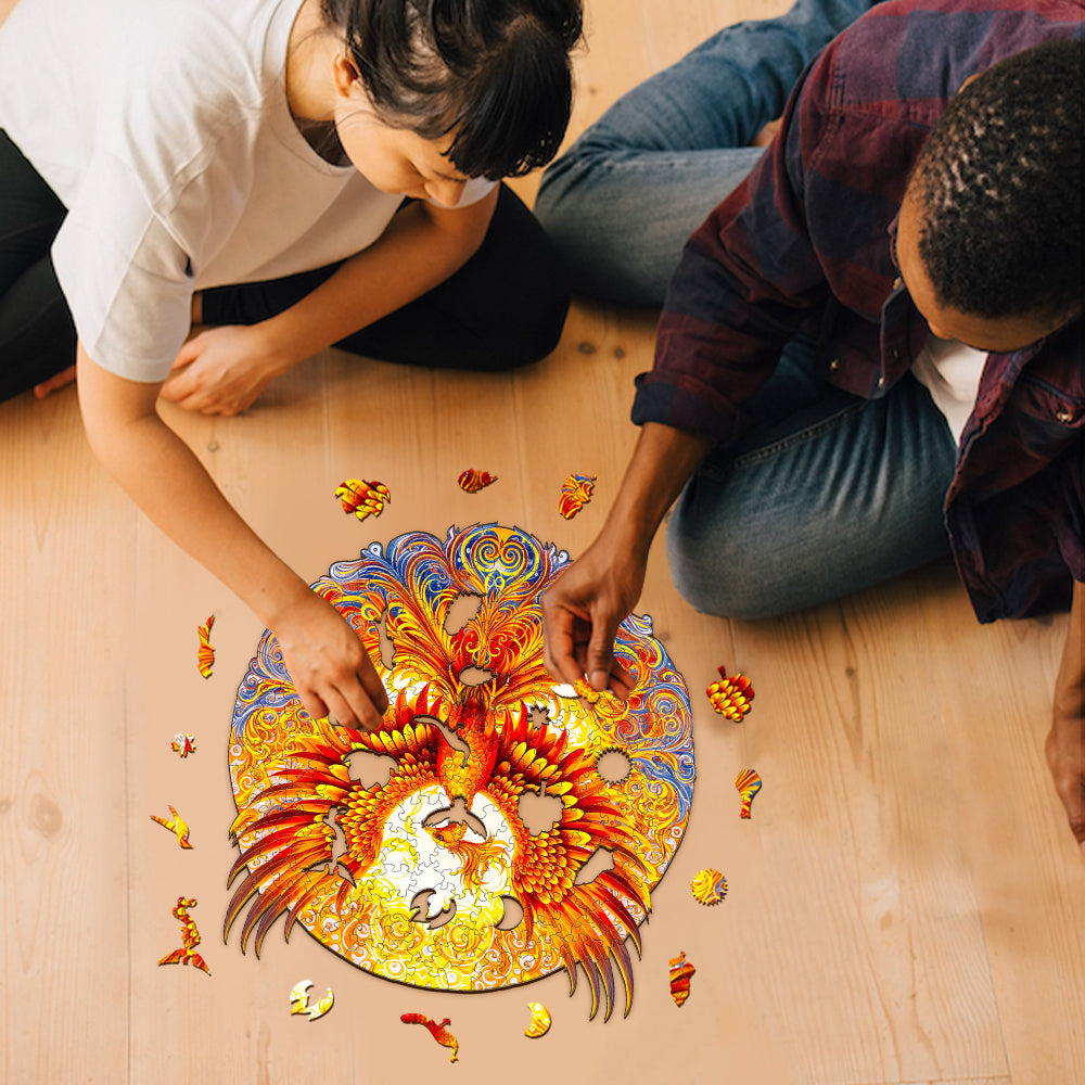 Noble Phoenix Wooden Jigsaw Puzzle-Woodbests