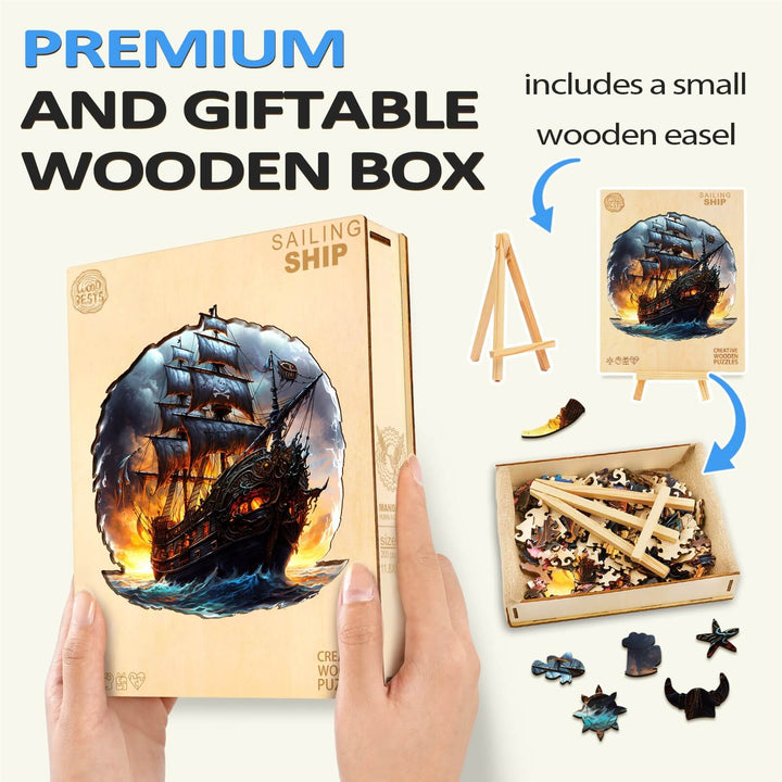 Sailing Ship Wooden Jigsaw Puzzle