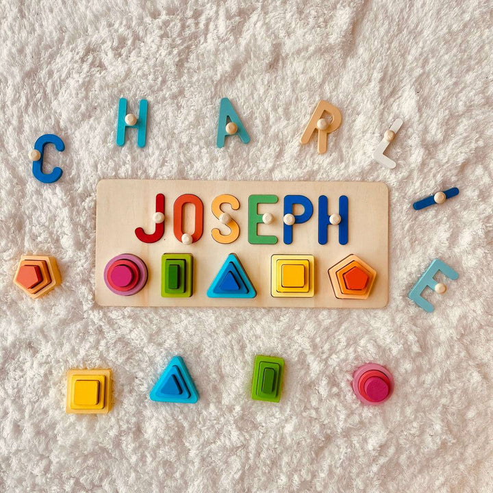 Personalized Wooden Baby Name Stacking Toy