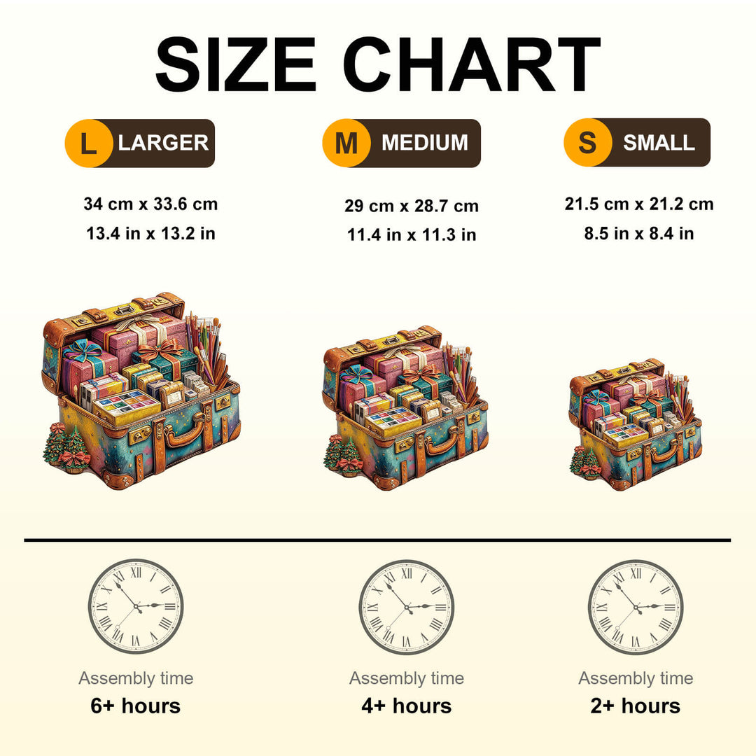 Painting gift box Wooden Jigsaw Puzzle