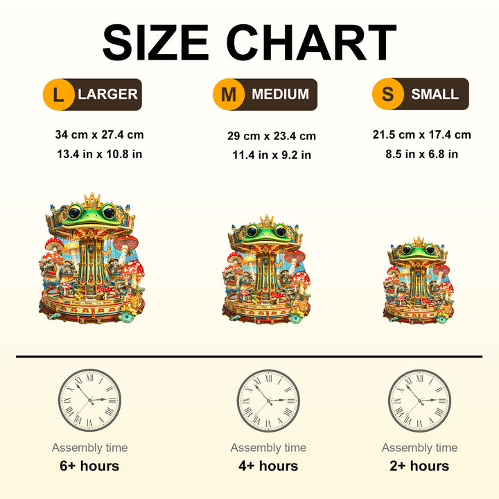 Froggy Drop Tower Wooden Jigsaw Puzzle