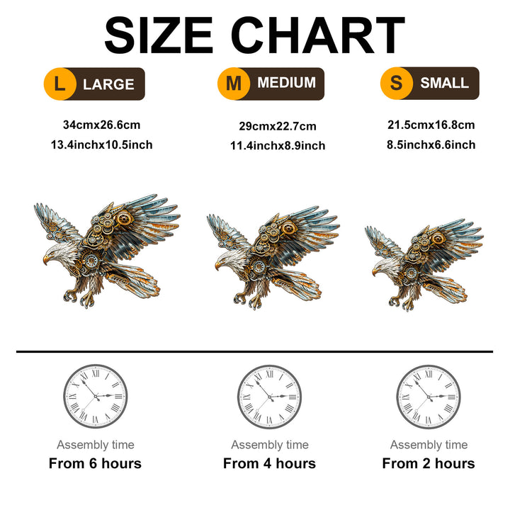 Mechanical Eagle Wooden Jigsaw Puzzle - Woodbests