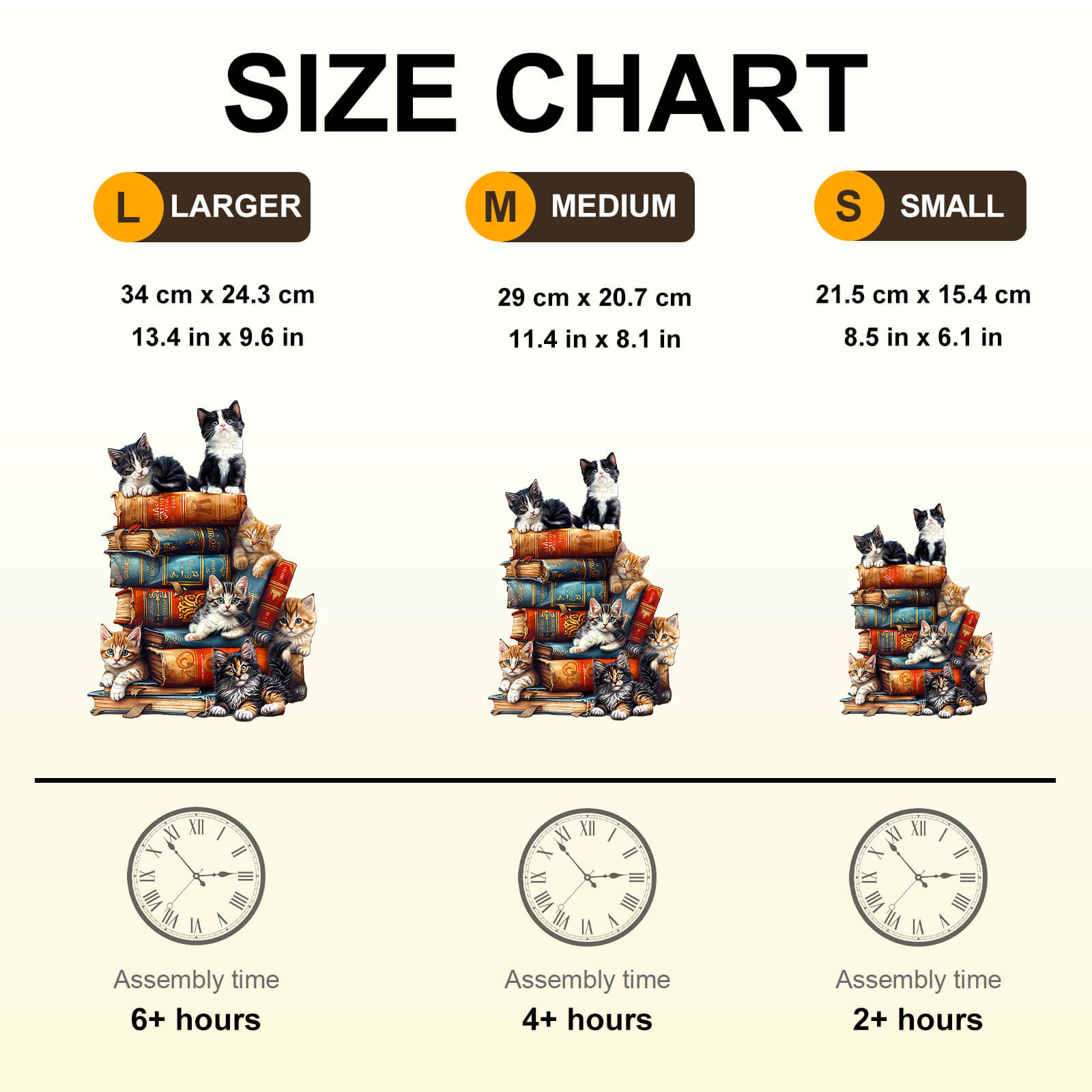 The Bookish Cats Wooden Jigsaw Puzzle