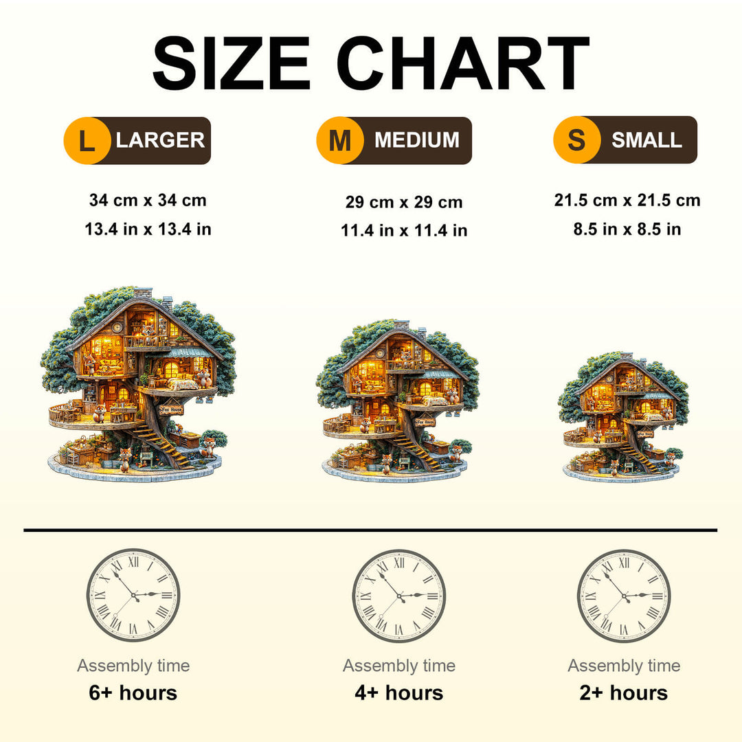 Fox House Wooden Jigsaw Puzzle