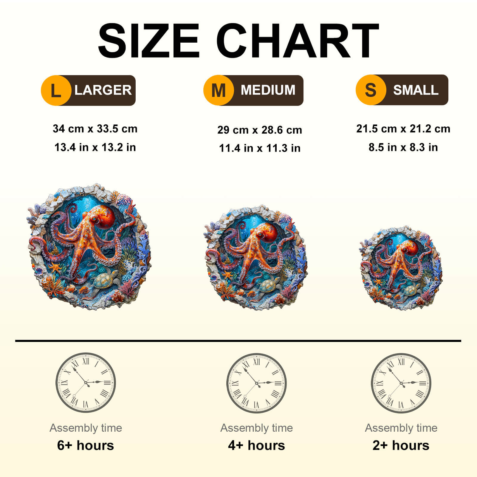 Octopus Haven Holz-Puzzle
