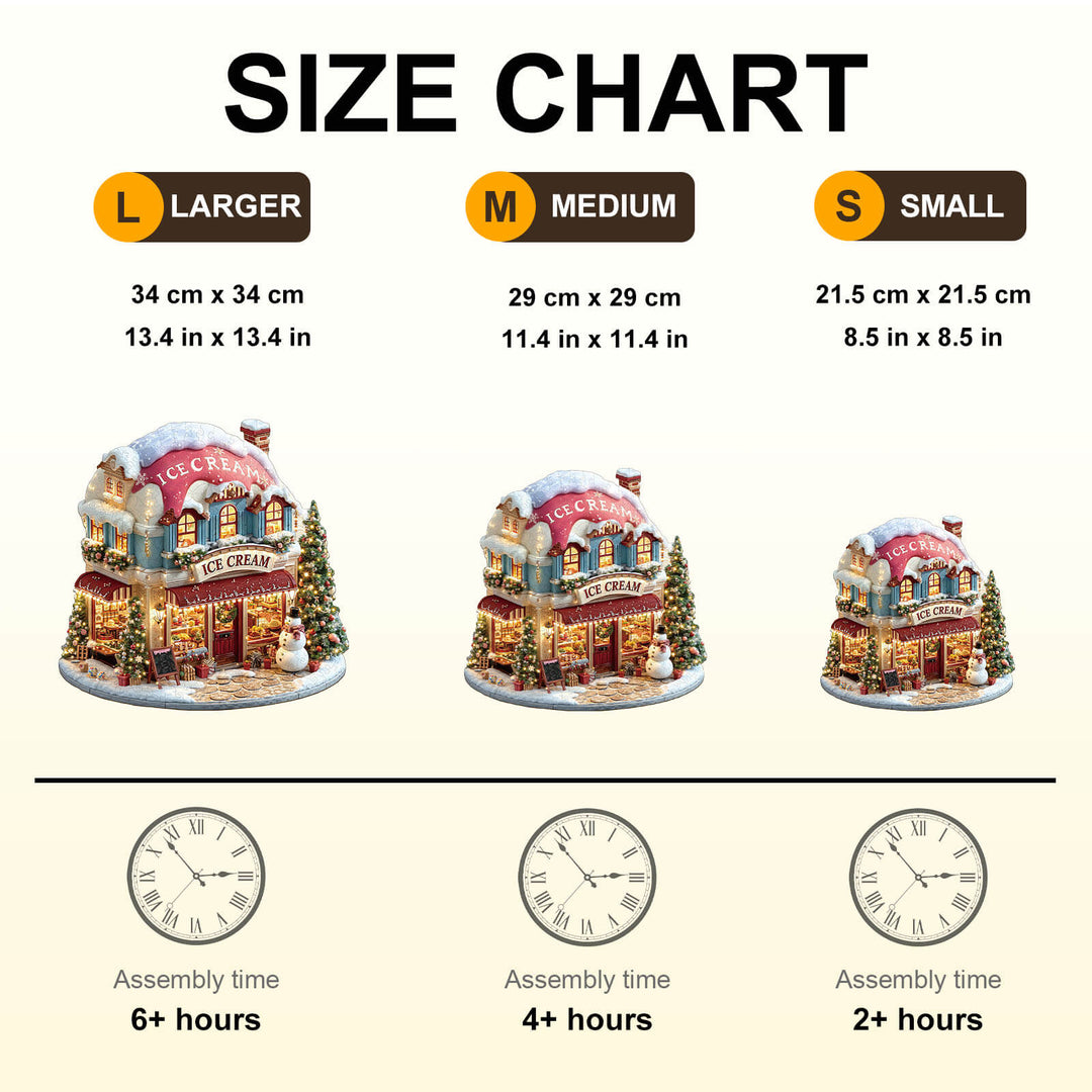 Christmas ice cream Wooden Jigsaw Puzzle